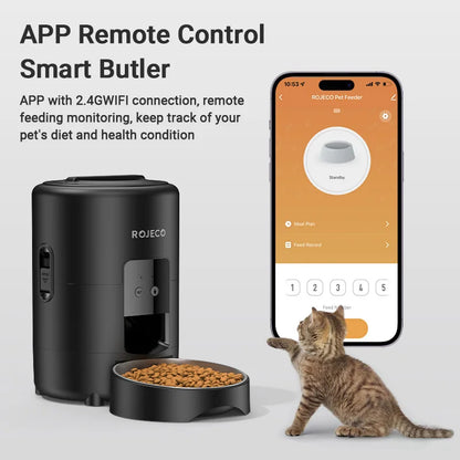 Automatic Pet Feeder 2L Smart Cat Food Kibble Dispenser Wi-Fi App Remote Control Auto Dog Feeder for Cat Pet Accessories